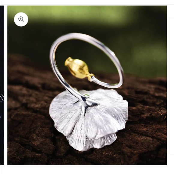 Blooming poppies ring - Picture 6 of 7